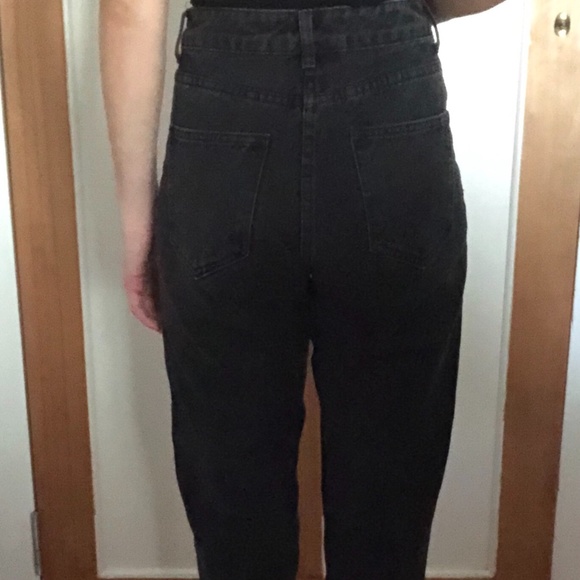 MARI MOM FADED BLACK DENIM JEAN - Picture 4 of 6